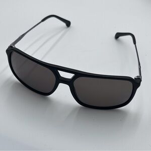Brooks Brothers Black Square Frame Sunglasses Eyewear